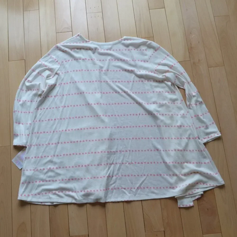 NWT LuLaRoe Cardigan Duster Heart Pattern Size XL